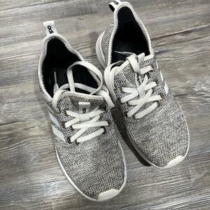 Adidas Women's Size 6 Black and White Sneakers